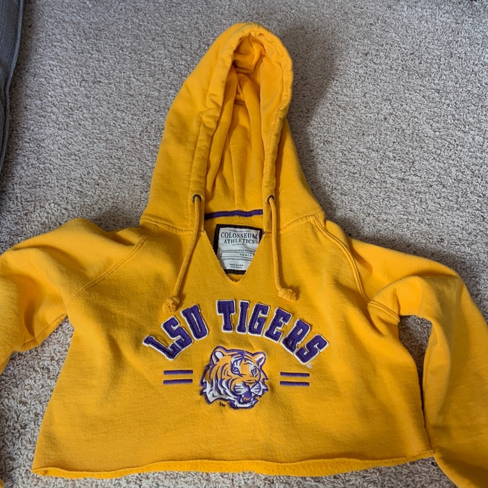 LSU cropped Sweatshirt